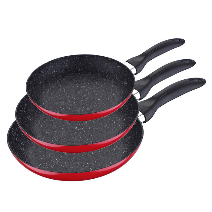 Set de Sartenes San Ignacio Rojo Aluminio
