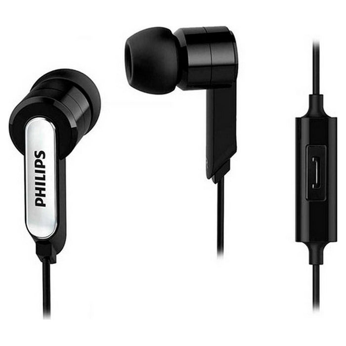 Auriculares con Micrófono Philips Negro Silicona