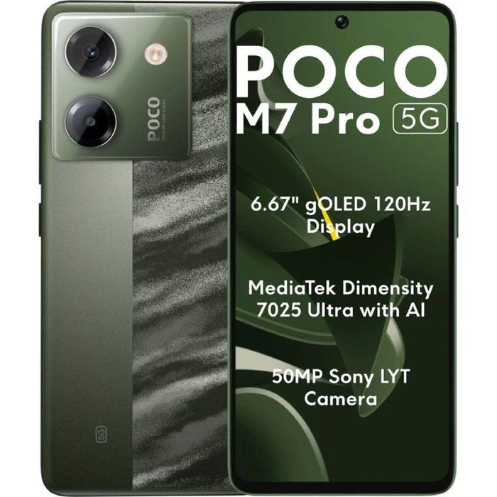 Smartphone Poco M7 PRO 8+256GB DS 5G Mediatek Dimensity 6100+ 8 GB RAM 256 GB Green