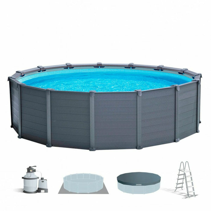 Piscina Circular con Depuradora Intex 478 x 124 cm 16.500 l Redonda