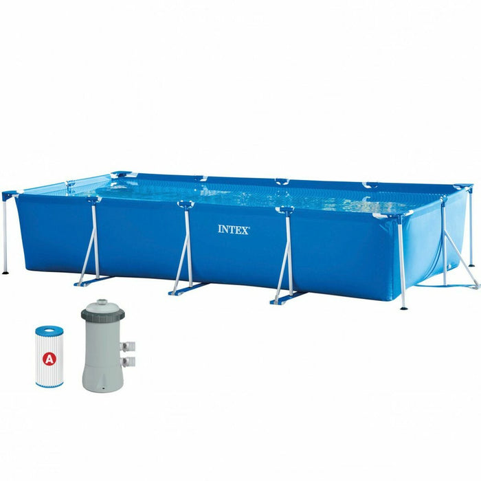 Detachable Pool Intex Frame 7127 L Rectangular 450 X 220 X 84 CM