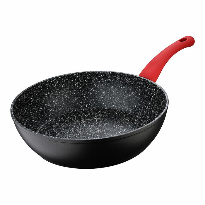 Sartén Wok San Ignacio Toledo SG-6252 Ø 28 cm Negro Aluminio