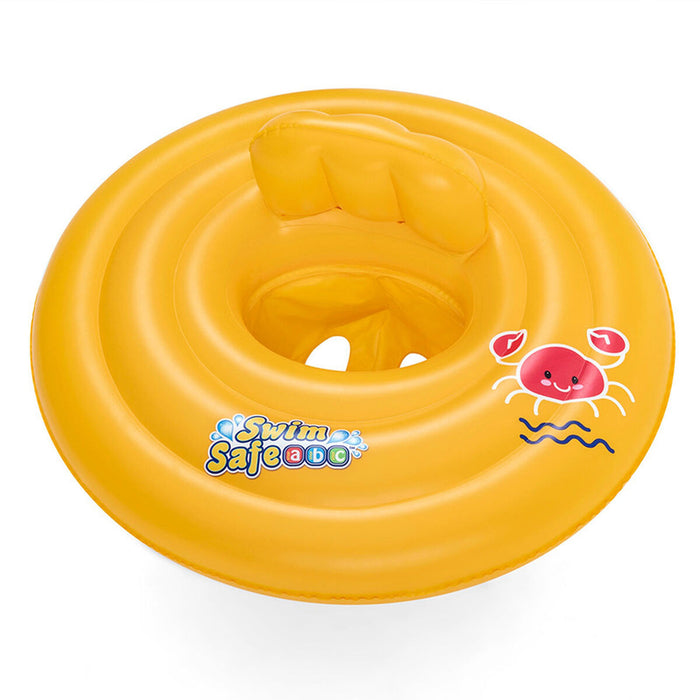 Bestway Galleggiante Gonfiabile 3 Anelli Sedile Bambino 76x76 cm 1 a 2 Anni Giardino, Piscina e Spiaggia 32050