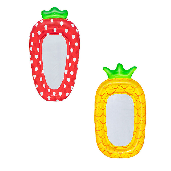 Bestway Colchoneta Hinchable Frutas con Red Color Surtido 178x103/186x112 cm +6 Años Playa y Piscina 43644