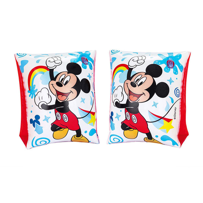 Bestway Brassards Gonflables Disney Mickey & Friends 23x15 cm +3 à 6 Ans Piscine et Plage 91002