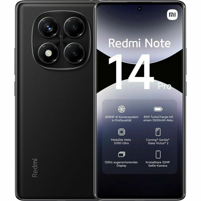 Smartphone Xiaomi REDMI NOTE 14 PRO 6,7" 8 GB RAM 256 GB Noir