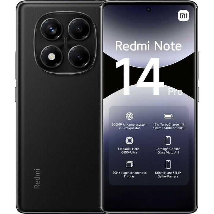 Smartphone Xiaomi REDMI NOTE 14 PRO 6,7" 8 GB RAM 256 GB Negro