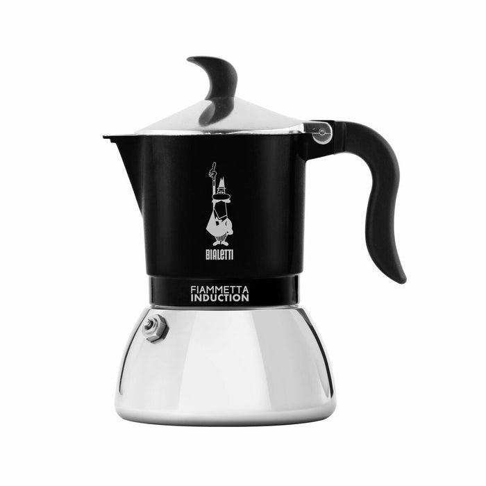 Cafetera Italiana Bialetti FIAMMETTA INDUCT Negro Aluminio 4 Tazas