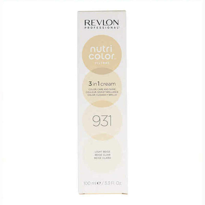 Coloración Permanente en Crema Revlon Nutri Color 3 en 1 931 - Light Beige (100 ml)