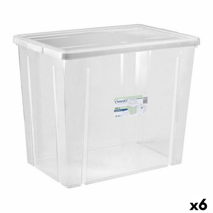 Storage Box with Lid Tontarelli Linea box 59 x 39 x 48 cm (6 Units)
