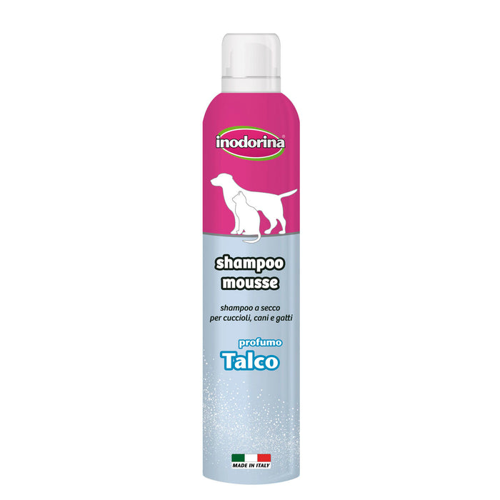 Shampoing pour animaux de compagnie Inodorina Talc en poudre 300 ml