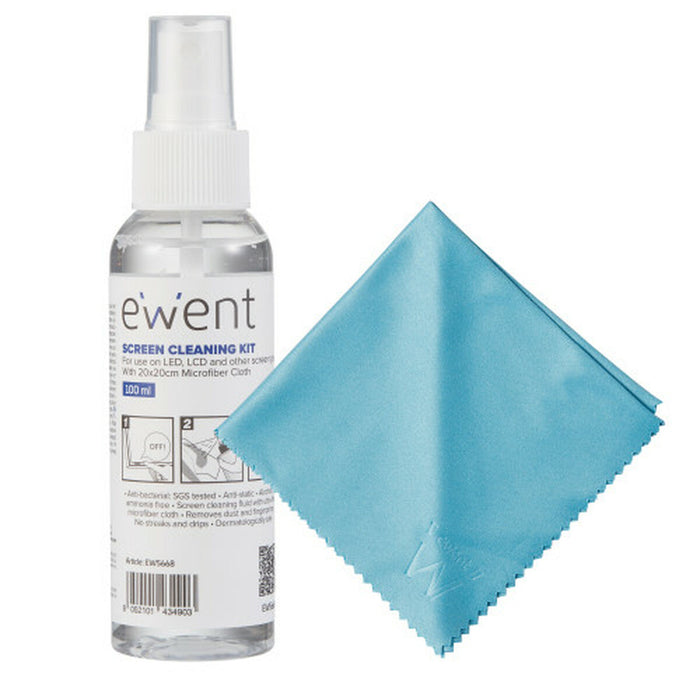 Kit de Nettoyage pour Écrans Ewent EW5668 100 ml