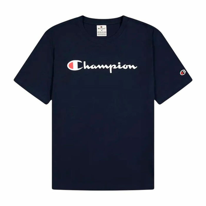 Camiseta de Manga Corta Hombre Champion Champion Crewneck Azul marino