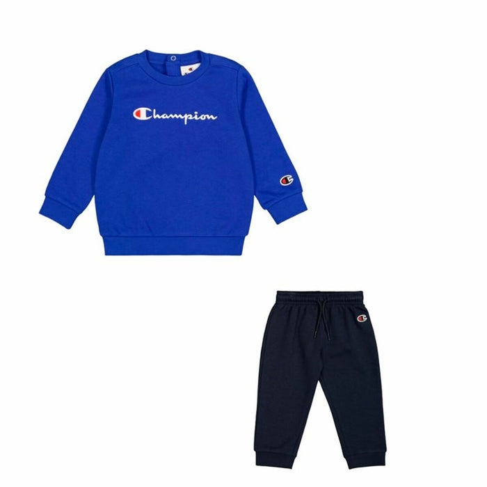 Sports Outfit for Baby Champion Crewneck Suit  Blue