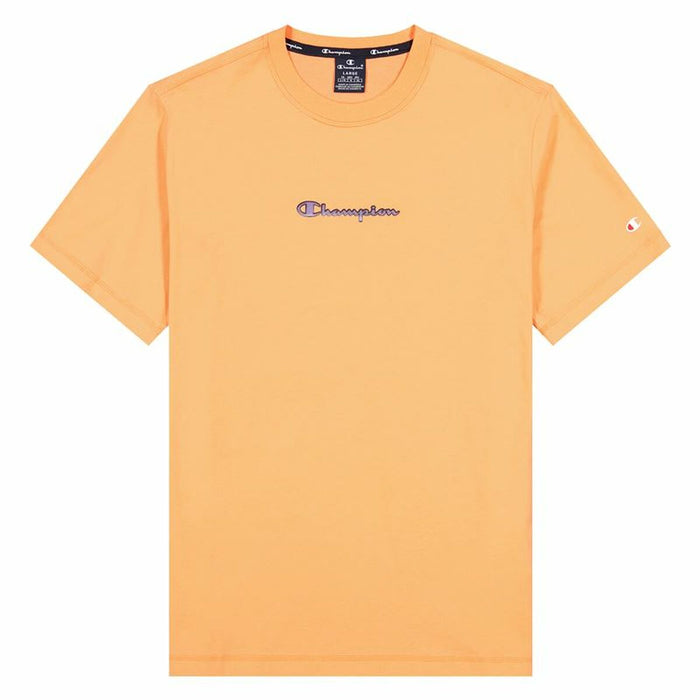 Short-sleeve Sports T-shirt Champion Crewneck M Orange
