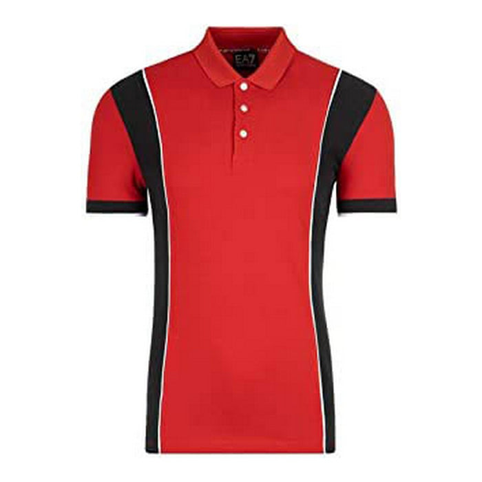 Polo de Manga Corta Hombre Armani Jeans C1450 Rojo