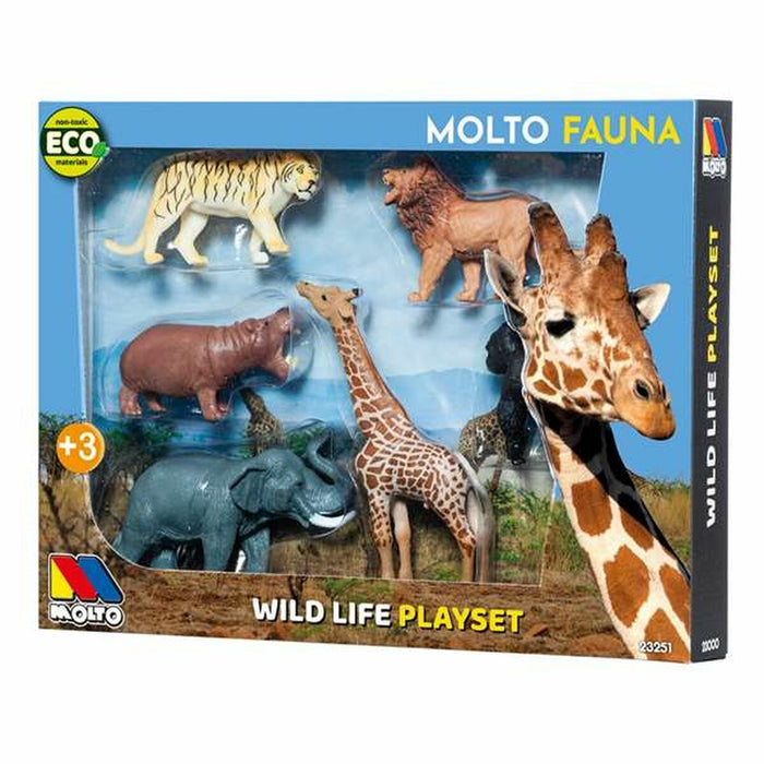 Set 6 Animales Salvajes Moltó Plástico