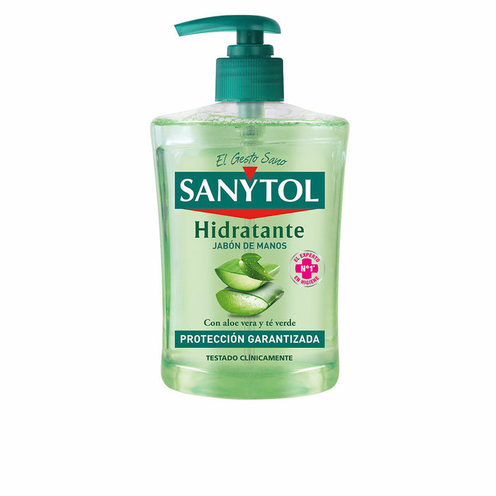 Savon pour les Mains avec Doseur Sanytol Sanytol Jabón De Manos 500 ml Antibactérien