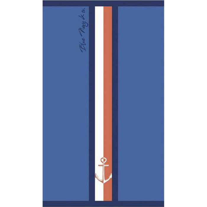 Toalla de Playa Secaneta Portals Azul marino 90 x 165 cm Jacquard