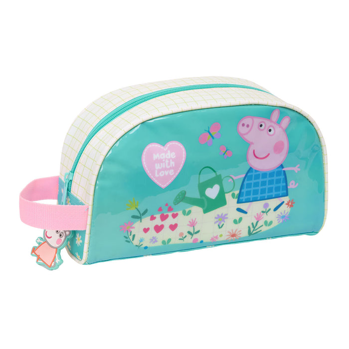 Travel Vanity Case Peppa Pig Pretty flowers Yellow Mint 26 x 16 x 9 cm