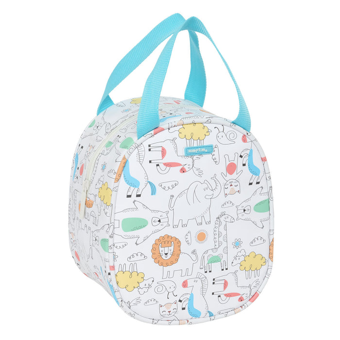 Portameriendas Térmico Safta Zoo Beige 19 x 22 x 14 cm