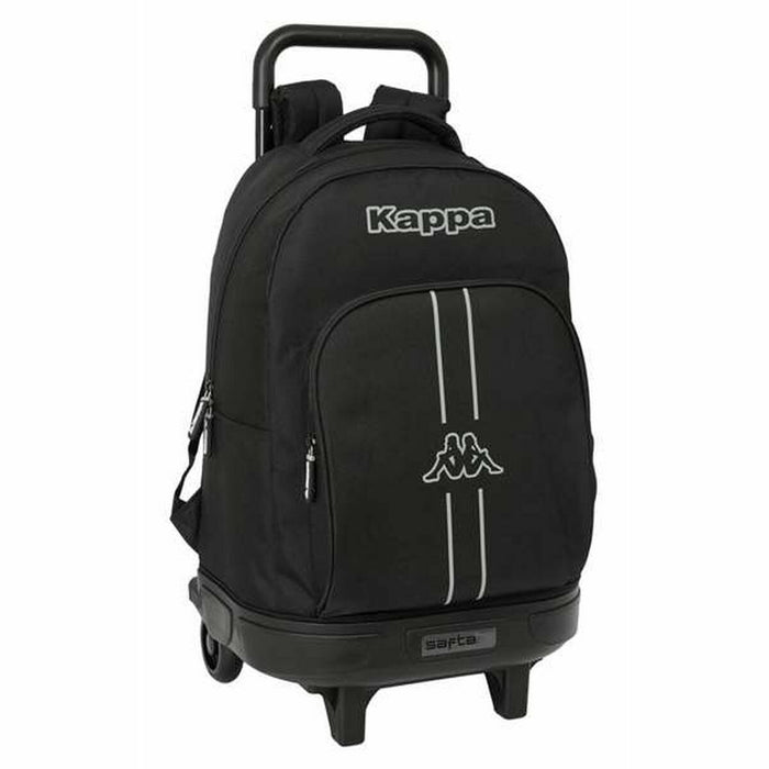 School Bag Kappa Dark Black 33 x 45 x 22 cm