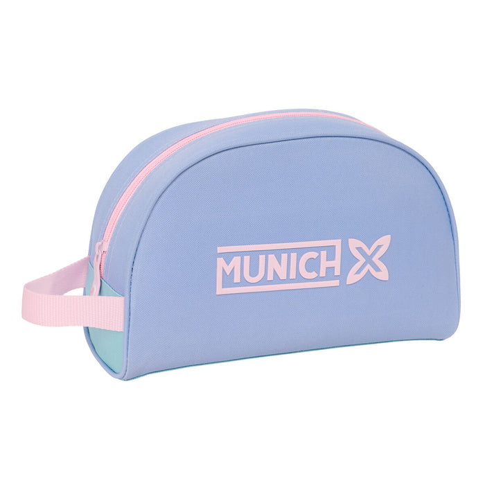 Neceser de Viaje Munich Mellow Azul Rosa Azul cielo 28 x 18 x 10 cm