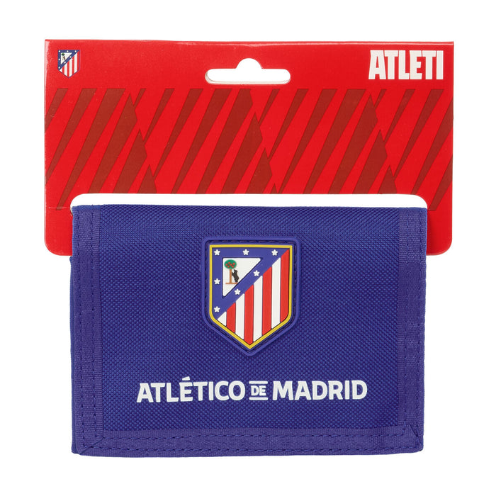 Portefeuille Atlético Madrid Bleu Blanc Rouge 12,5 x 9,5 x 1 cm