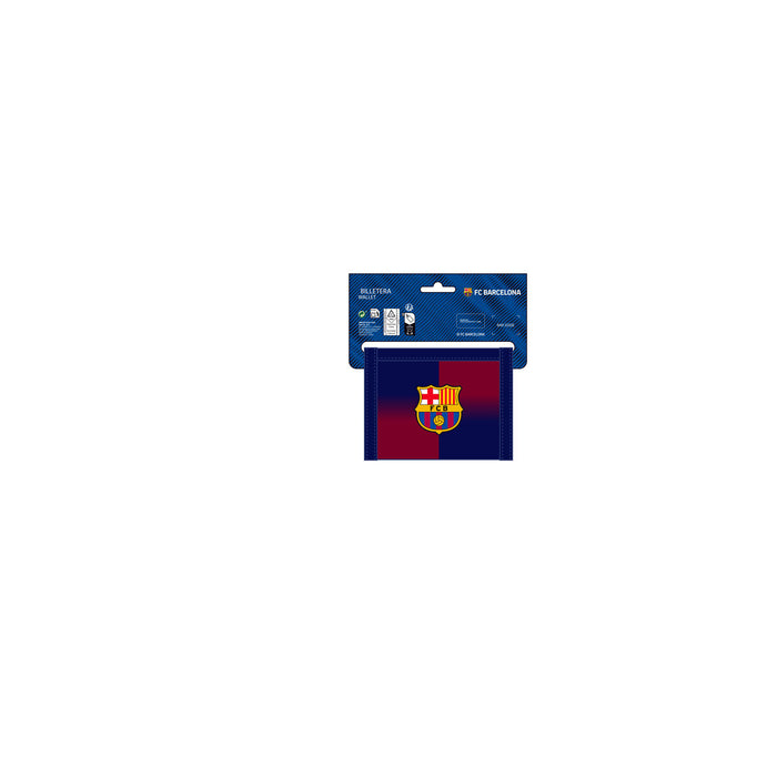 Cartera F.C. Barcelona Azul Granate 12,5 x 9,5 x 1 cm