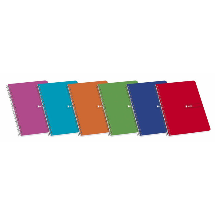 Cahier à Spirale ENRI Din A4 80 Volets (10 Unités)