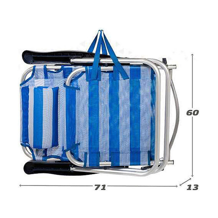 Silla Plegable Colorbaby Marinero 48 x 48,5 x 84 cm Blanco Azul marino