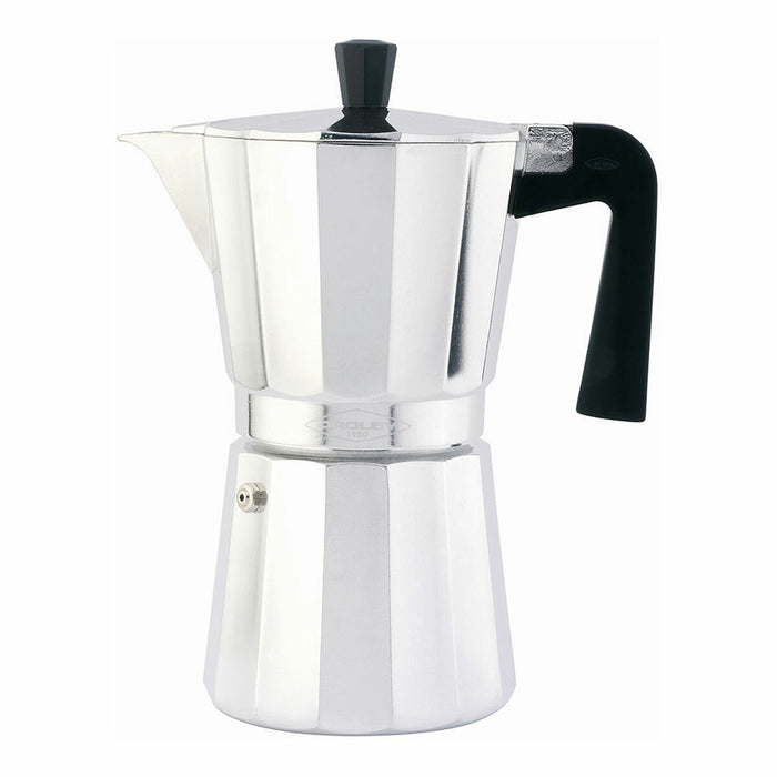 Caffettiera Italiana Oroley New Vitro Alluminio 12 Tazze