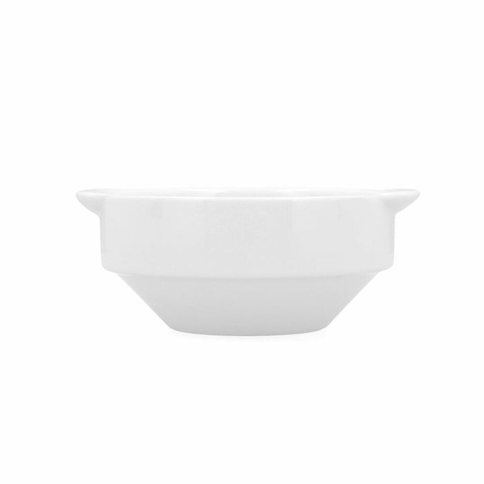 Bol Bidasoa Glacial Blanco Cerámica 350 ml (6 Unidades) (Pack 6x)