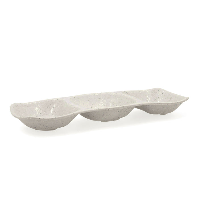 Vassoio per aperitivi Bidasoa Ikonic Grigio Plastica Melammina 28,6 x 10,9 x 3,1 cm (12 Unità) (Pack 12x)
