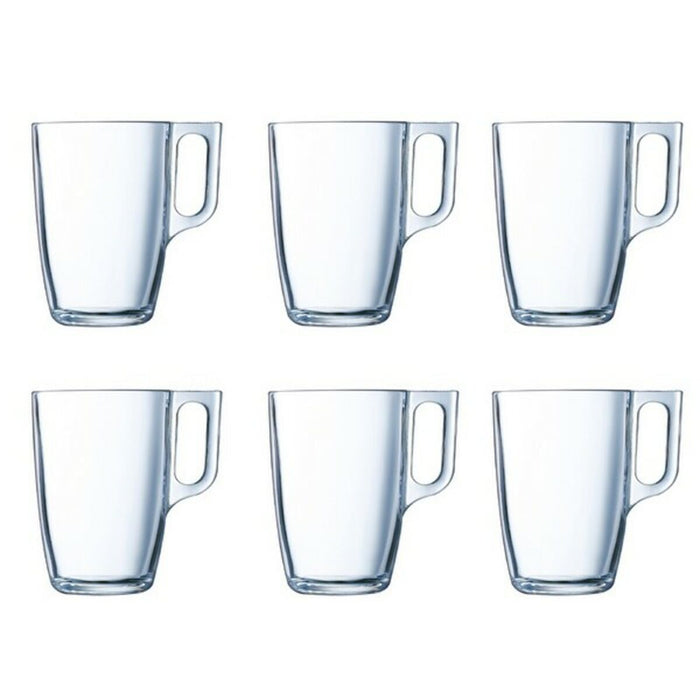 Set di Tazze Luminarc Nuevo Trasparente Vetro 320 ml (6 Pezzi)