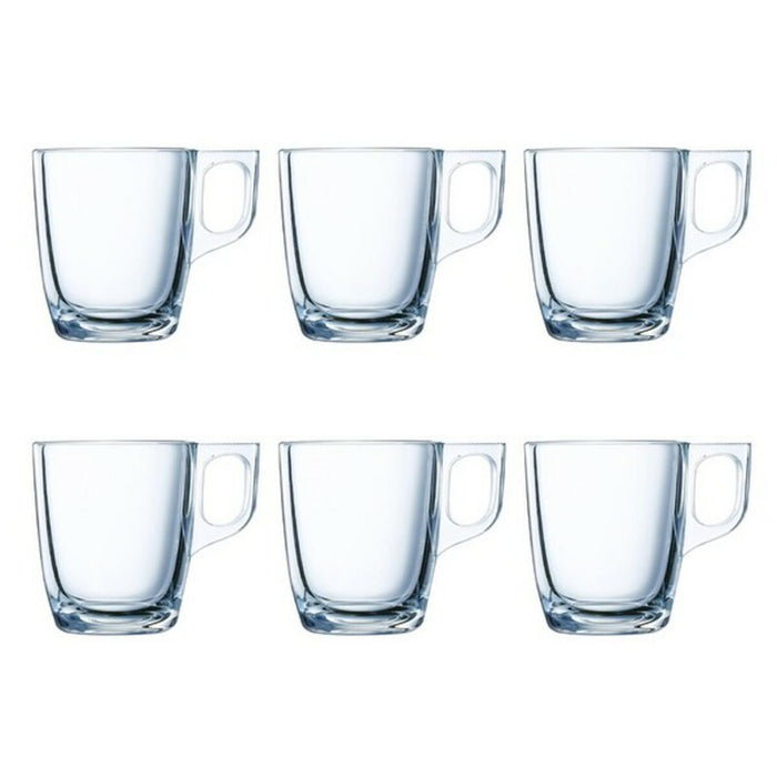 Set di Tazze da Caffè Luminarc Nuevo (6 pcs) Trasparente Vetro 90 ml 6 Pezzi
