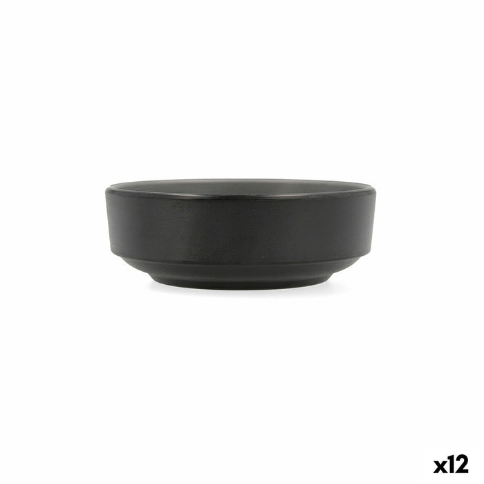 Ciotola per Aperitivi Bidasoa Gio Grigio Plastica 12,5 x 12,5 cm (12 Unità)