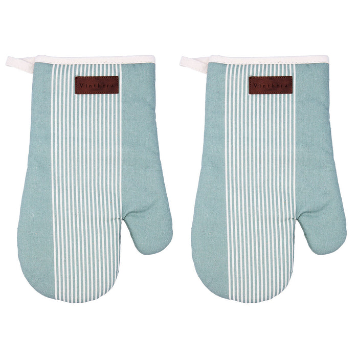 Manopla para Horno Vinthera Okapi Bicolor Textil 18 x 28 cm (2 Unidades)