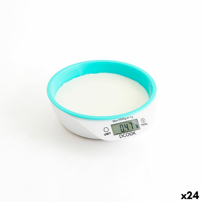 Báscula de Cocina Dcook Gallery Blanco Verde 5 kg 1 L (24 Unidades)