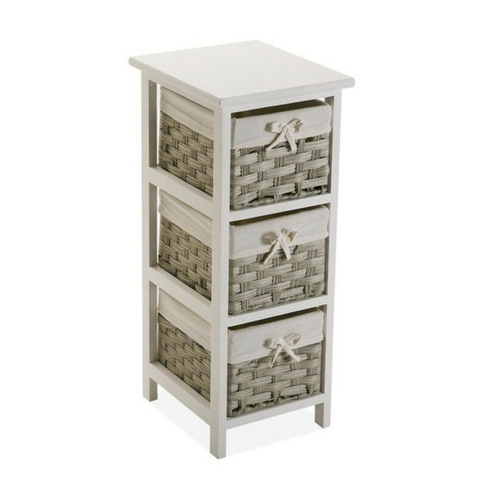 Cajonera multiusos Versa Pompei 29 x 62 x 25 cm Blanco