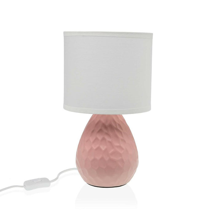 Lámpara de mesa Versa Rosa Blanco Cerámica 40 W 15,5 x 27,5 cm