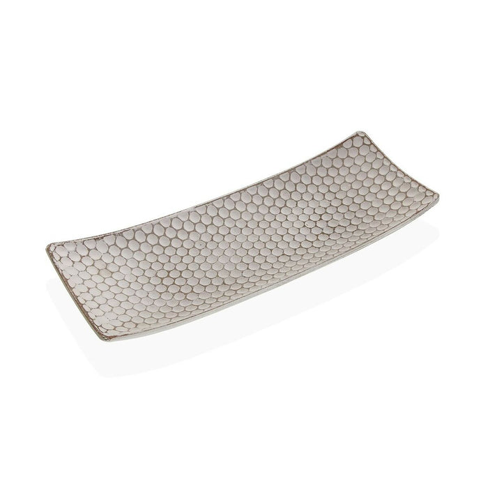 Centro de Mesa Versa Blanco Madera MDF 13 x 3 x 34 cm