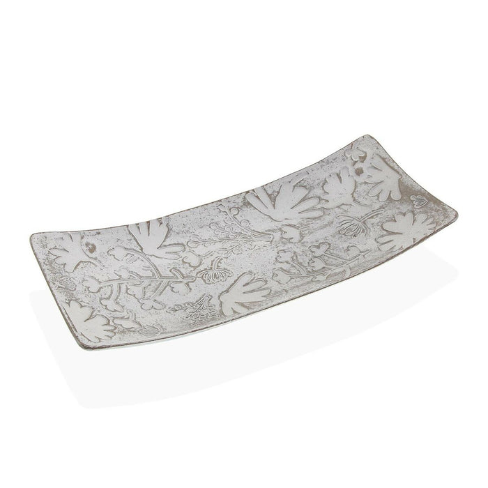 Centro de Mesa Versa Blanco Madera MDF 16 x 4,5 x 38,5 cm Flores