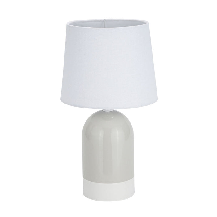 Lampe de bureau Versa Duo Beige Lin Céramique 40 W 18 x 32,5 cm