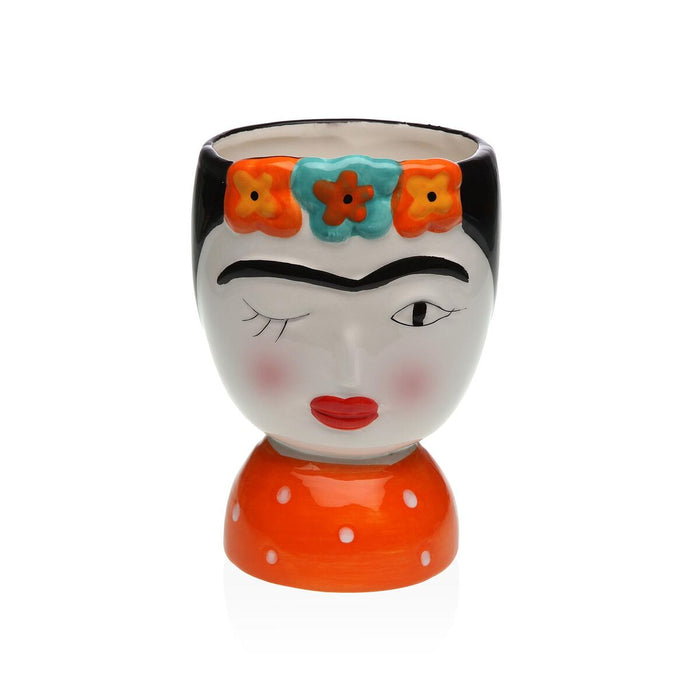 Jarrón Versa Cerámica Escandinavo/Nórdico 14,3 X 25,5 X 18,5 CM Frida Kahlo