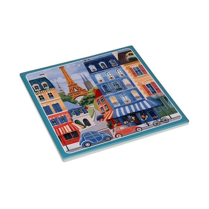 Table Mat Versa Paris Cork Ceramic 20 X 0,6 X 20 CM