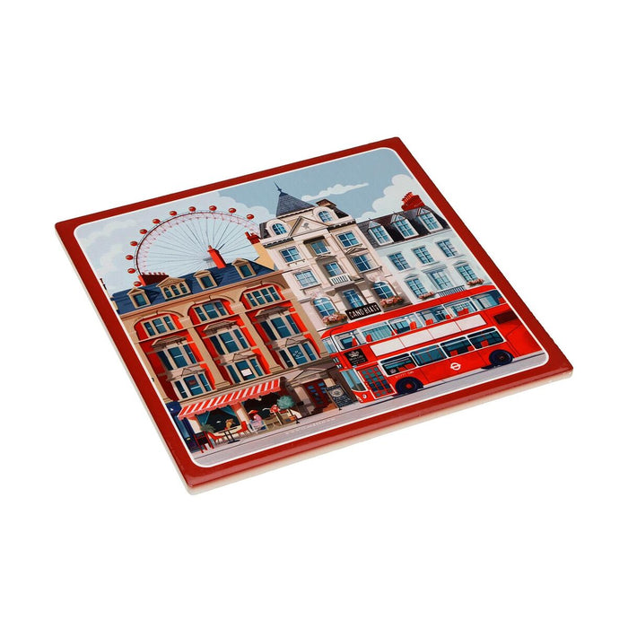 Salvamantel Versa London Corcho Cerámica 20 X 0,6 X 20 CM