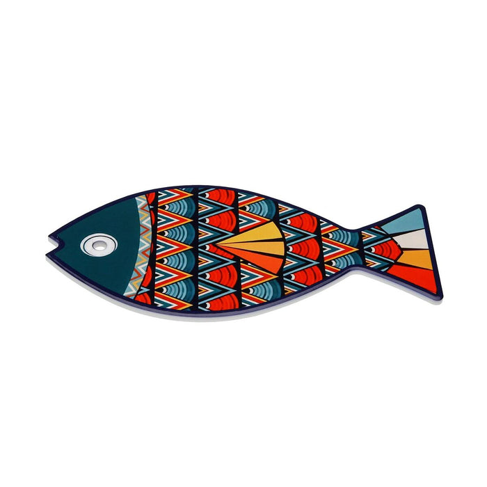 Dessous de plat Versa Vert Liège Céramique Poisson 14 x 0,7 x 20 cm