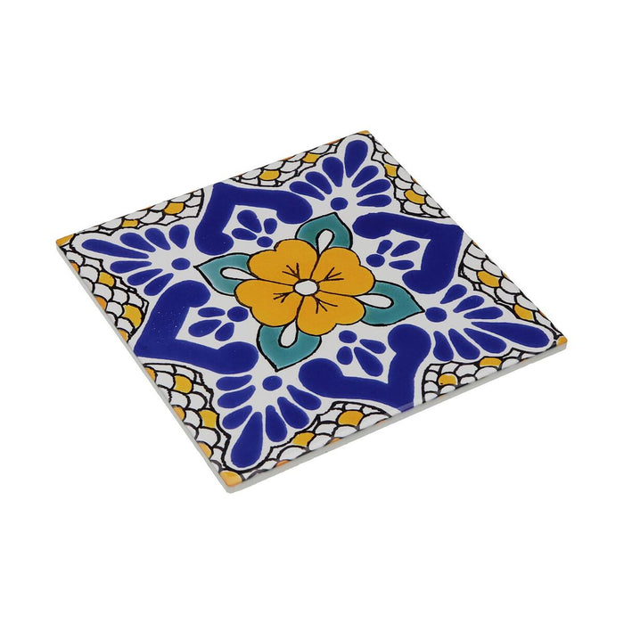 Table Mat Versa Blue Cork Ceramic Tile 20 X 0,6 X 20 CM