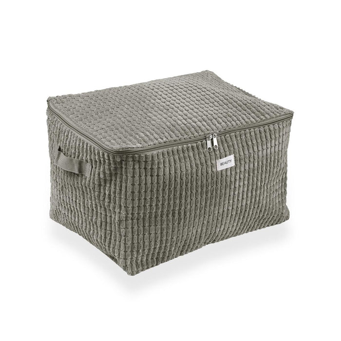 Caja de Almacenaje Versa Corduroy 38 x 26 x 26 cm Caqui
